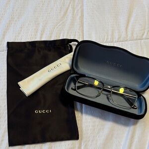 Gucci Black and Gold Men's Glasses